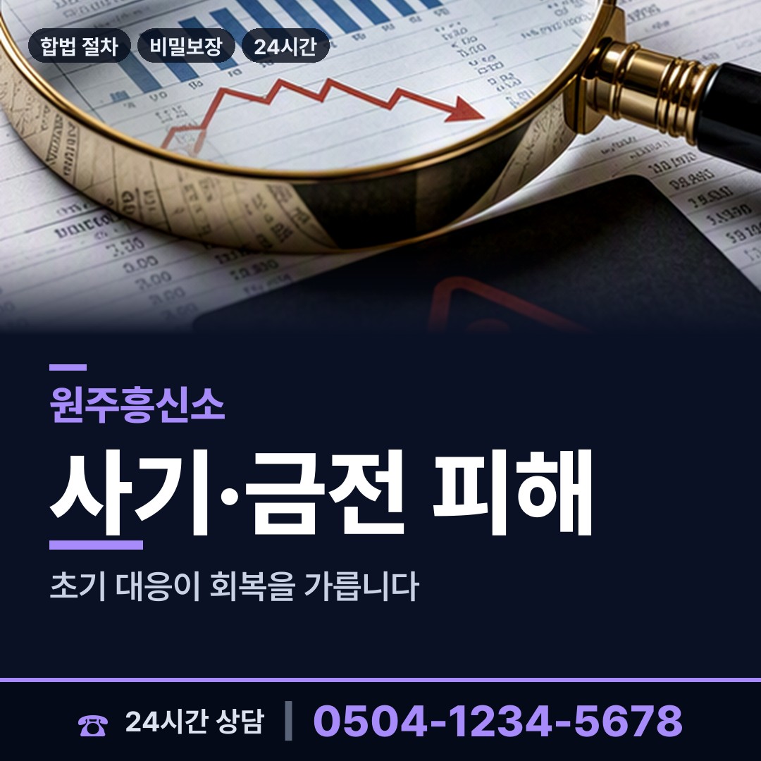 원주 명륜2동 중고거래사기 상담 안내